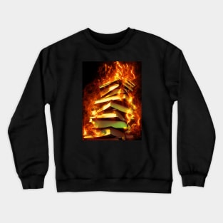 Book burning Crewneck Sweatshirt